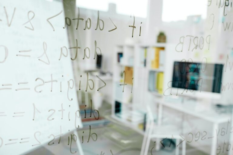 Coding languages written on glass